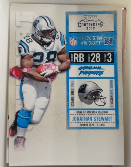 2010 Panini Playoff Contenders #14 Jonathan Stewart — front