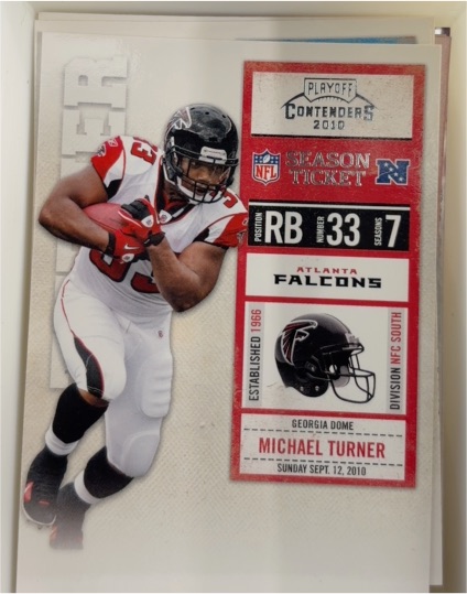2010 Playoff Contenders #005 Michael Turner — front