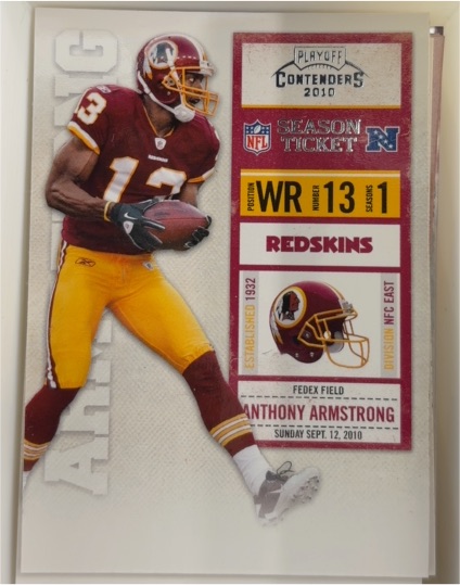 2010 Playoff Contenders #100 Anthony Armstrong — front