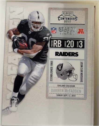 2010 Panini Contenders Season Ticket #70 Darren McFadden — front