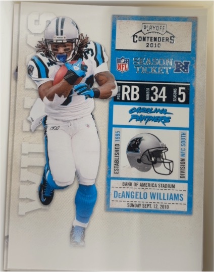2010 Panini Playoff Contenders #13 DeAngelo Williams — front