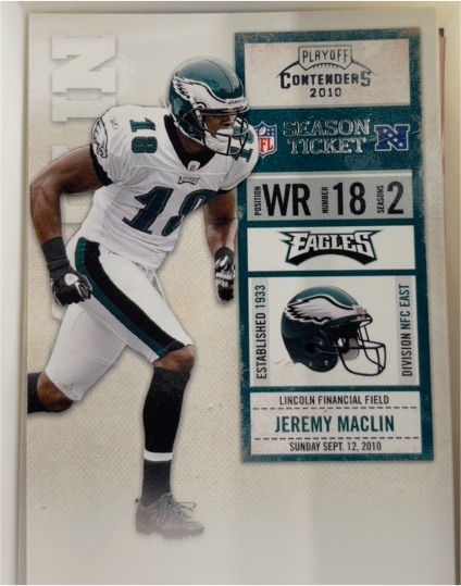 2010 Playoff Contenders #73 Jeremy Maclin — front