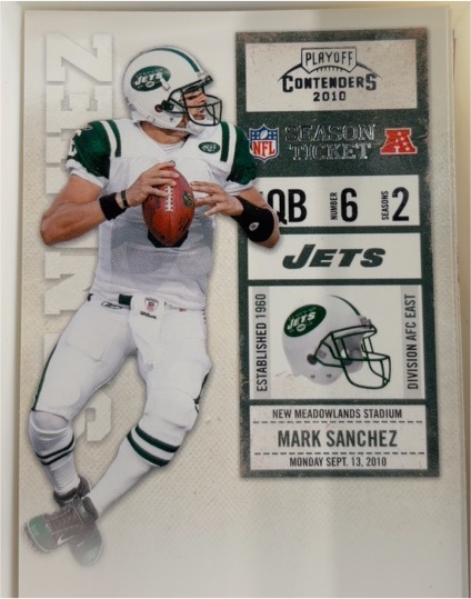 2010 Playoff Contenders #67 Mark Sanchez — front