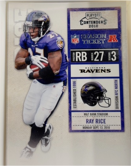 2010 Playoff Contenders #9 Ray Rice — front