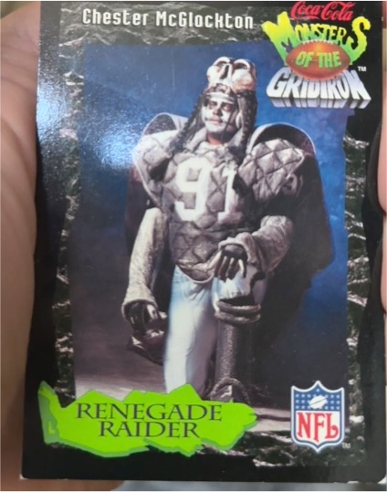 1994 Classic Pro Line Live Coca-Cola Monsters of the Gridiron #16 Chester McGlockton — front