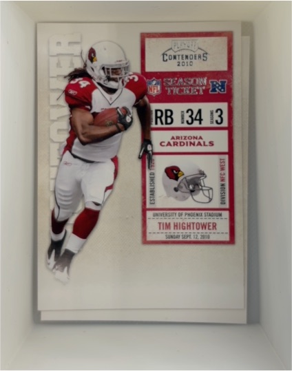 2010 Playoff Contenders #3 Tim Hightower — front