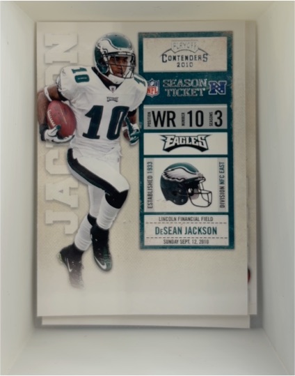 2010 Playoff Contenders #72 DeSean Jackson — front