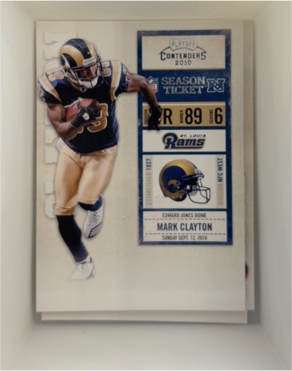 2010 Playoff Contenders #90 Mark Clayton — front