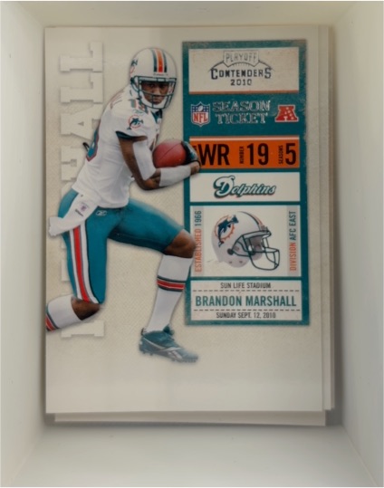 2010 Playoff Contenders #49 Brandon Marshall — front