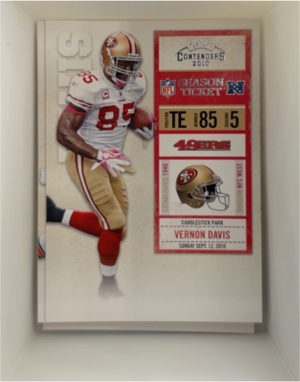2010 Panini Playoff Contenders #85 Vernon Davis — front