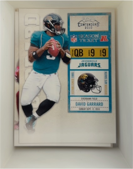 2010 Playoff Contenders #43 David Garrard — front