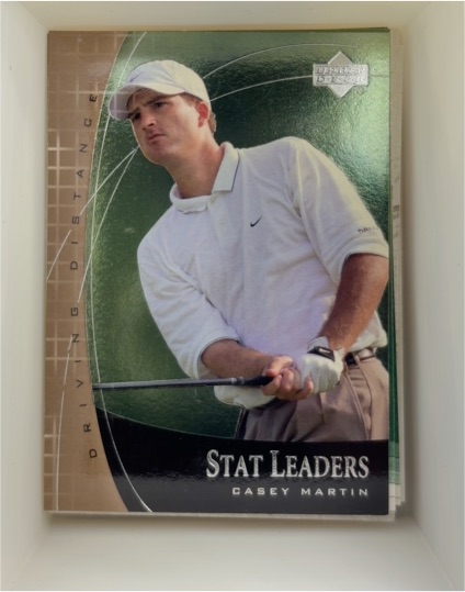 2001 Upper Deck Stat Leaders #SL5 Casey Martin — front
