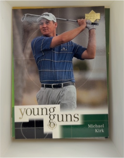 2001 Upper Deck Golf #75 Michael Kirk Young Guns — front