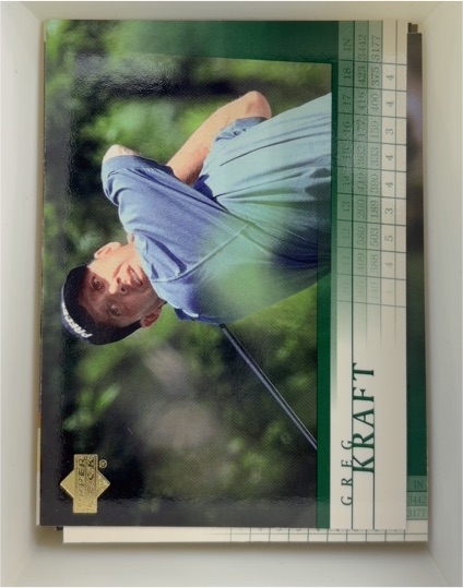 2001 Upper Deck Golf #48 Greg Kraft — front