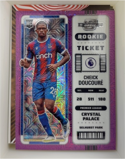 2022-23 Panini Chronicles Optic #294 Cheick Doucoure Rookie Ticket — front