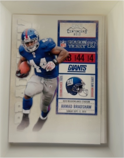 2010 Playoff Contenders #144 Ahmad Bradshaw — front