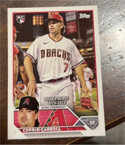 2023 Topps Update Series #US244 Corbin Carroll — front