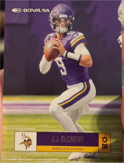 2024 Donruss Retro #27 J.J. McCarthy — front