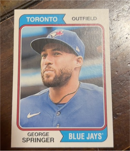 2023 Topps Heritage #90 George Springer — front