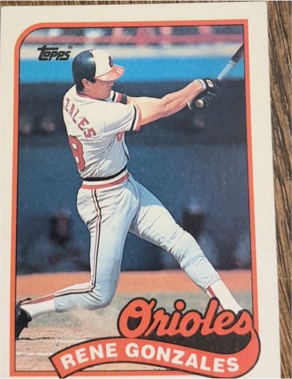 1989 Topps #213 Rene Gonzales — front