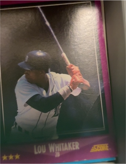 1988 Score #56 Lou Whitaker — front