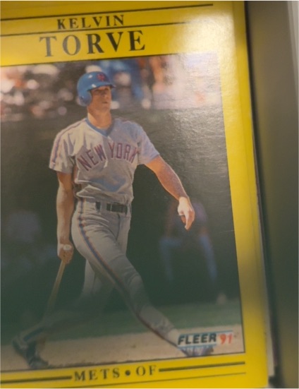 1991 Fleer #163 Kelvin Torve — front
