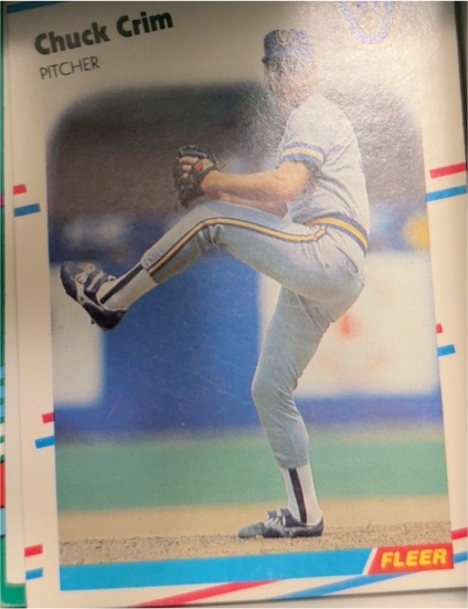 1988 Fleer #162 Chuck Crim — front