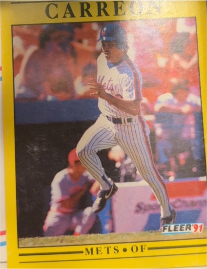 1991 Fleer #142 Mark Carreon — front