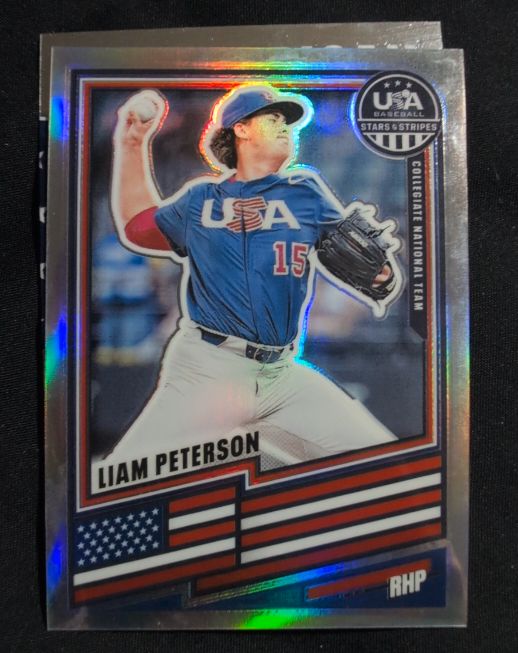 2026 Panini USA Stars & Stripes Silver Prizm #38 Liam Peterson — front