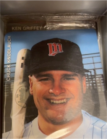 1992 Mother's Cookies #4 Chuck Knoblauch — front
