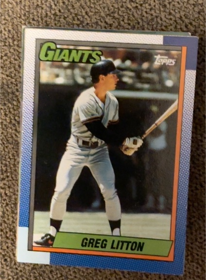 1990 Topps #66 Greg Litton — front