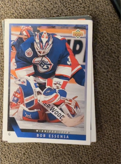 1993-94 Upper Deck #144 Bob Essensa Winnipeg Jets — front