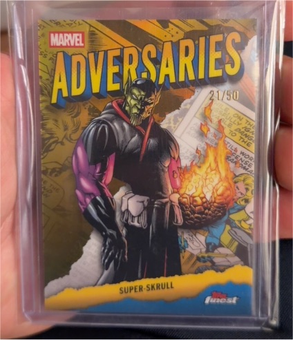 2026 Topps Finest Fantastic Four Adversaries #AD-16 Super-Skrull — front