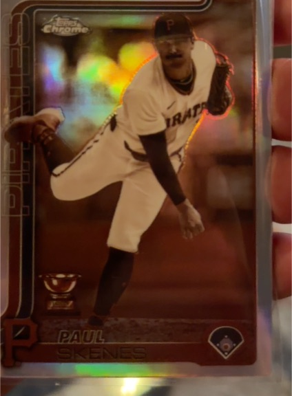 2025 Topps Chrome #300 Paul Skenes Sepia Refractor — front