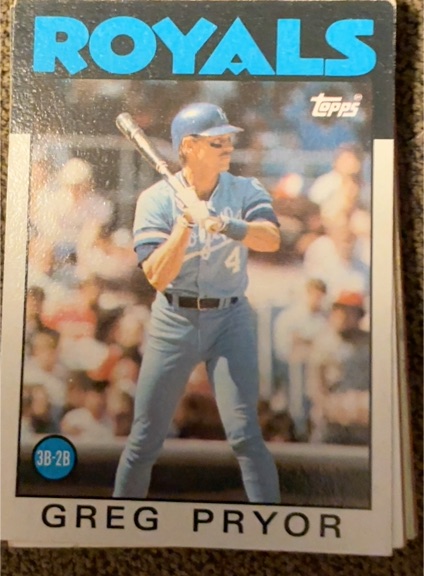 1986 Topps #773 Greg Pryor — front