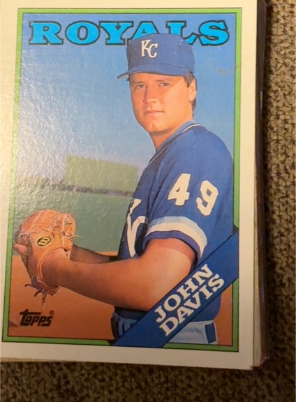 1988 Topps #672 John Davis — front
