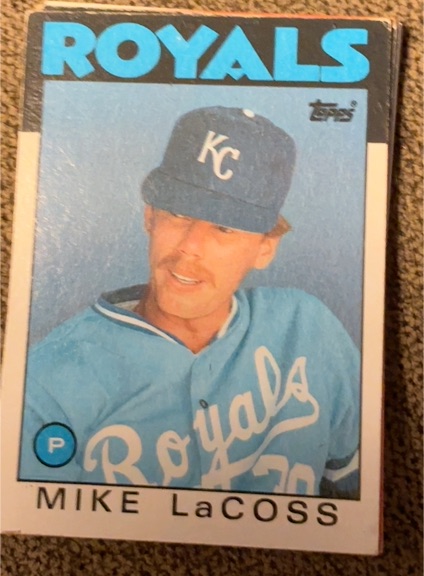 1986 Topps #359 Mike LaCoss Kansas City Royals — front