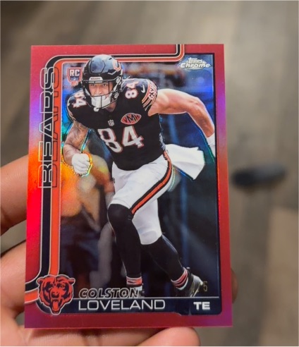 2025 Topps Chrome #345 Colston Loveland — front