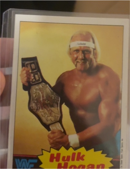 1985 Topps WWF #1 Hulk Hogan — front