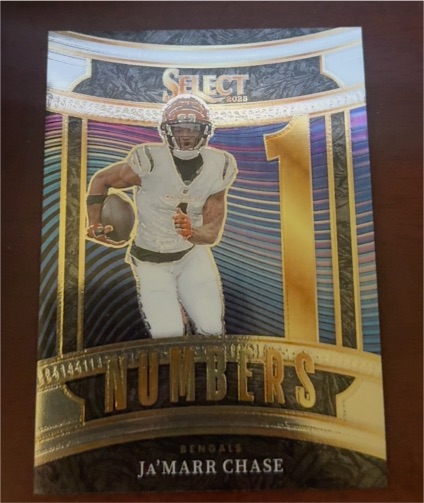 2025 Panini Select Numbers #3 Ja'Marr Chase — front