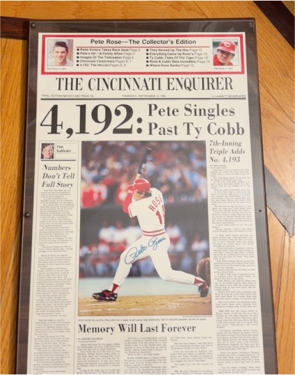 1985 The Cincinnati Enquirer #4192 Pete Rose — front