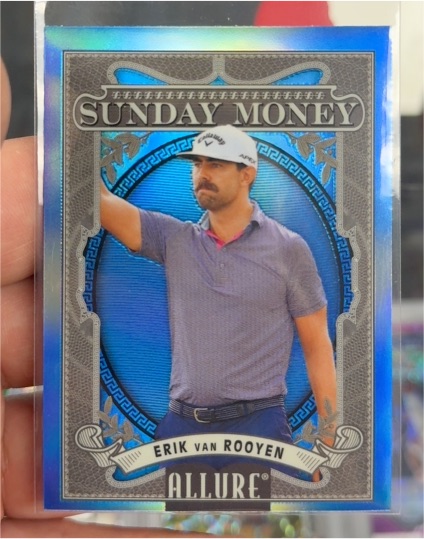 2026 Upper Deck Allure Golf #SM-6 Erik van Rooyen Sunday Money — front