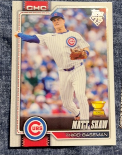 2026 Topps Series 1 #27 Matt Shaw — front
