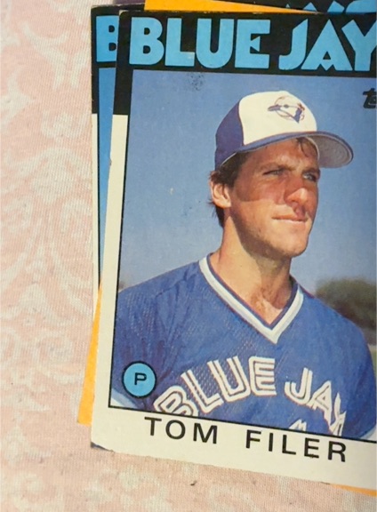 1986 Topps #312 Tom Filer — front