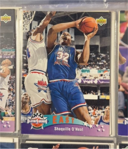 1992-93 Upper Deck #424 Shaquille O'Neal East All-Star — front
