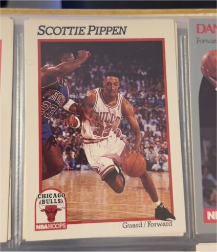 1991-92 NBA Hoops #34 Scottie Pippen — front