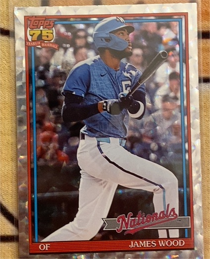 2026 Topps Series 1 #T91-16 James Wood — front