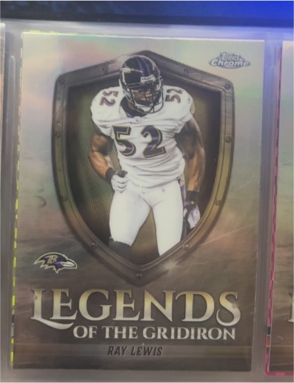 2025 Topps Chrome Legends of the Gridiron #LOG-39 Ray Lewis — front