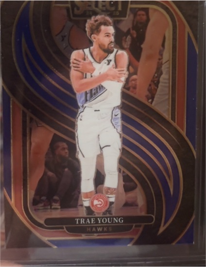 2024-25 Panini Select Premier Level #123 Trae Young — front
