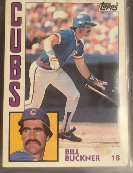 1984 Topps #545 Bill Buckner — front
